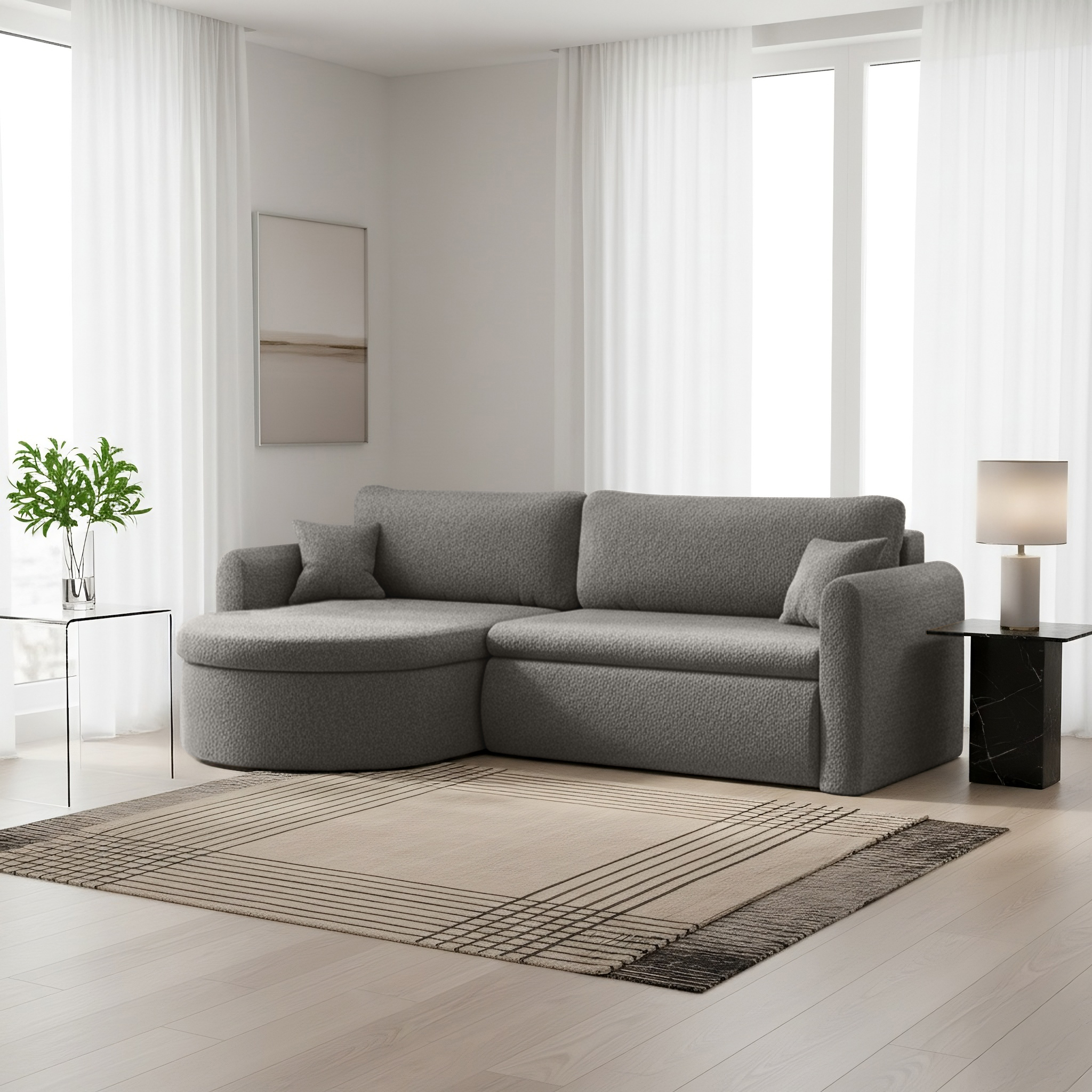 Verona L Ecksofa mit Schlaffunktion und Bettkasten